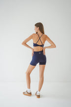 FORM Twist Bra Top - Inky Navy