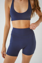 FORM Twist Bra Top - Inky Navy