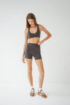 FORM Twist Bra Top - Slate