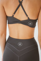 FORM Twist Bra Top - Slate