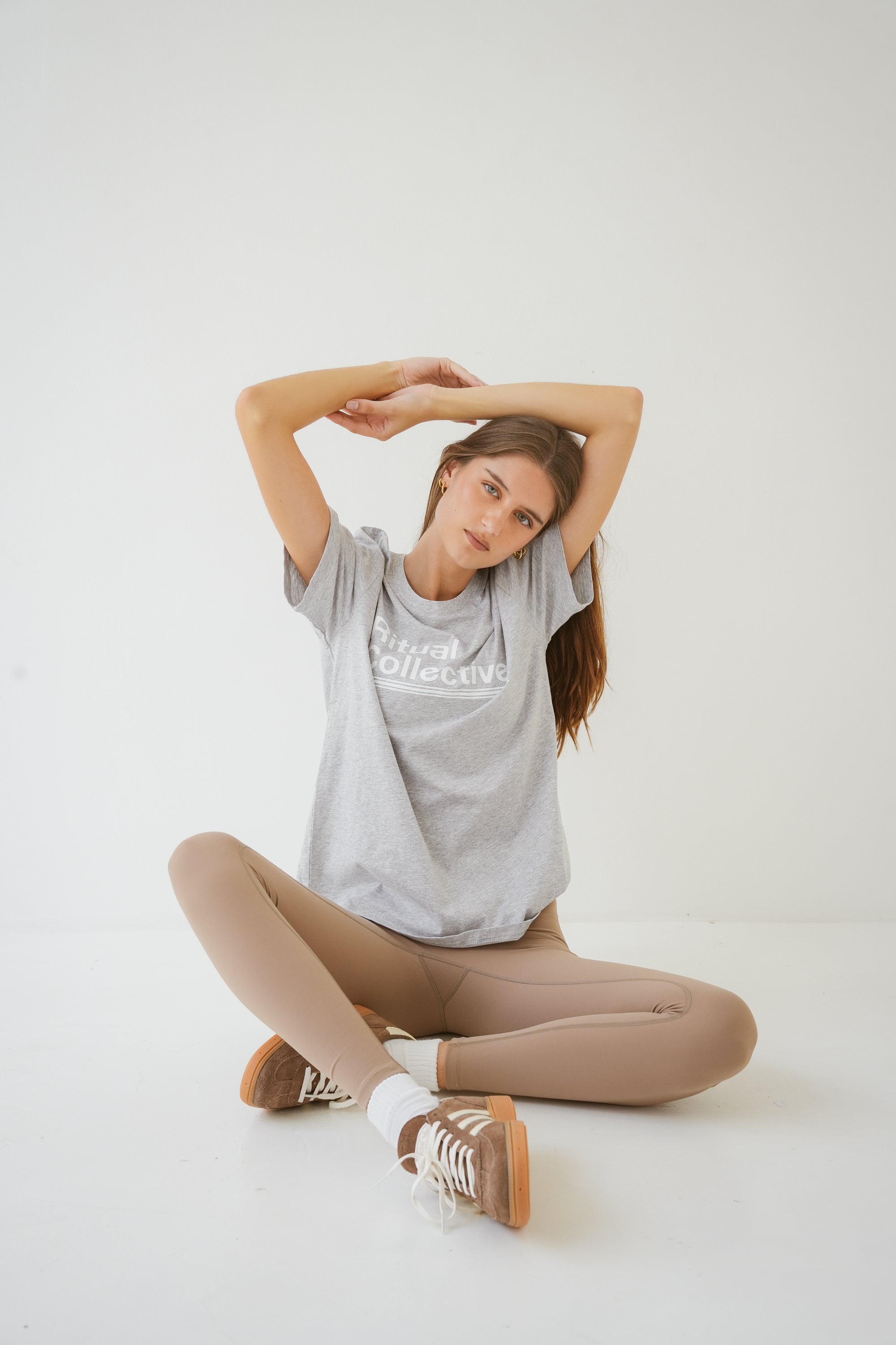 Ritual Collective Cotton Tee - Grey Melange