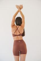 FORM Twist Bra Top - Chocolate